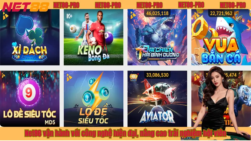 Net88 vận hành với công nghệ hiện đại, nâng cao trải nghiệm hội viên